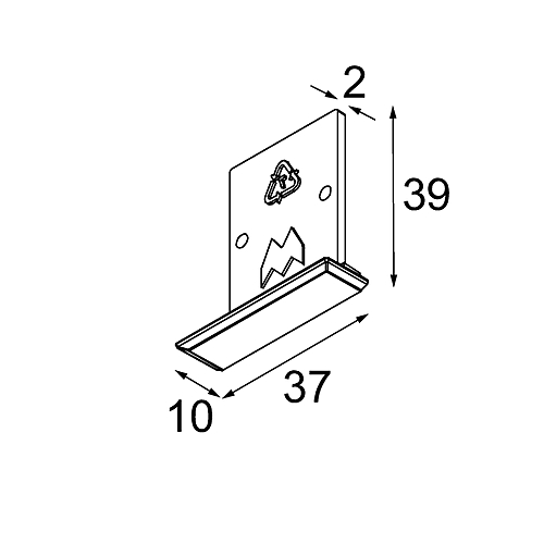 Track 48V Endplate Recessed